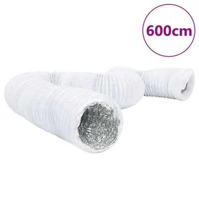 vidaXL Conductă de ventilație, 6 m, Ø15 cm, aluminiu și PVC