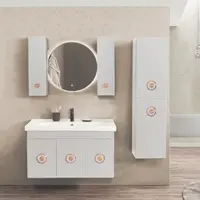 Set mobilier baie Dora suspendat 3 piese 100 cm alb
