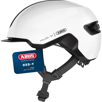 Casca Abus HUD-Y Shiny White M 54-58 cm.