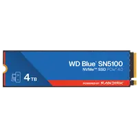 SSD WD Blue SN5100 4TB M.2 2280 PCIe Gen4 x4 NVMe QLC 3D, Read/Write: 6900/6700 MBps, IOPS 900K/1100K, TBW: 1200