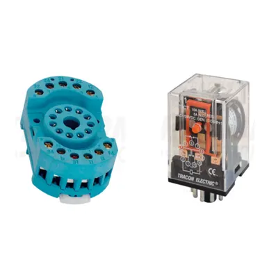 Pachet Soclu Releu RS90-23 + Releu Industrial RM11 110DC/110V DC 3 CO 3A