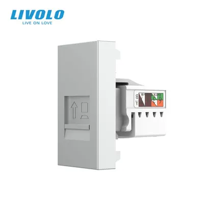 Modul priza retea RJ45, 1M Gri