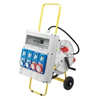 Q-din 20 Acs - Mobile-Portable - With Carriage - 2 2p+e 16a Ib + 1 3p+e 16a Ib + 1 3p+e 32a Ib - Ip65