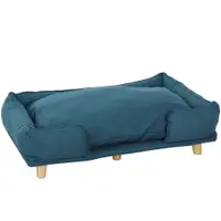 PawHut Canapea pentru Câini până la 30 kg cu Pernă Detașabilă, 96x66x24 cm, Albastru | Aosom Romania
