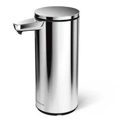 Dozator de săpun lichid argintiu lucios automat din oțel 266 ml – simplehuman
