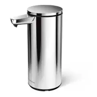Dozator de săpun lichid argintiu lucios automat din oțel 266 ml – simplehuman