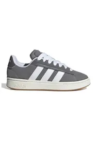 Pantofi sport Grand Court Alpha de piele intoarsa - Alb/Maro taupe