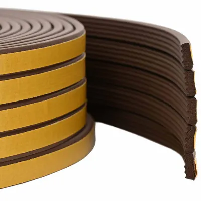 vidaXL Banda adeziva pentru feronerie Maro 8 x 3 mm 12 m Spumă EPDM