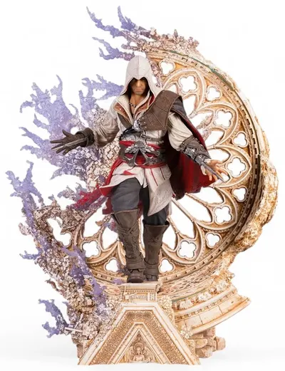 Statuetă Pure Arts Games: Assassin's Creed - Ezio (Animus) (Limited Edition), 70 cm