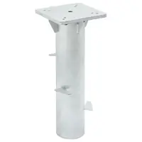 Gossi suport umbrela in pamant, argintiu, 16x16x39,5 cm, otel