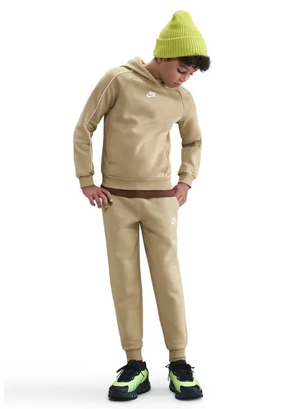 Trening din fleece Sportswear Club - Alb/Maro camel