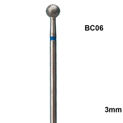 Bit Freza Unghii Cuticula Bila 3mm Albastru - BC06