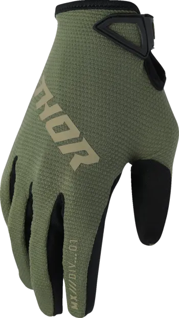 Manusi copii atv cross Thor LaunchMode Static, culoare verde, marime YM