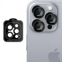 Folie de protectie Camera Spate 3MK Protection Pro pentru Apple iPhone 16 Pro Max / 16 Pro, Sticla Securizata, Neagra