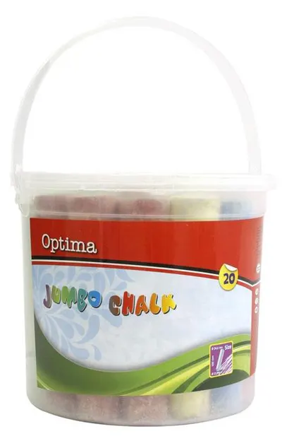Set creta colorata Optima Jumbo - 20 bucati