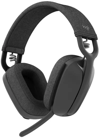 Căști wireless cu microfon Logitech - Zone Vibe 100, negre/gri