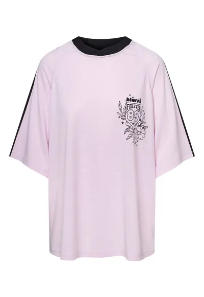 Tricou dama oversize roz pastel Loomy - Roz