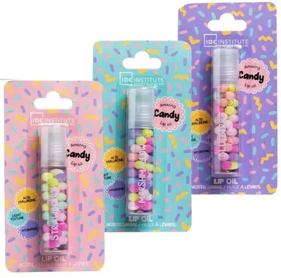IDC Institute Ulei hidratant pentru buze cu acid hialuronic Candy, 8 ml, sortiment