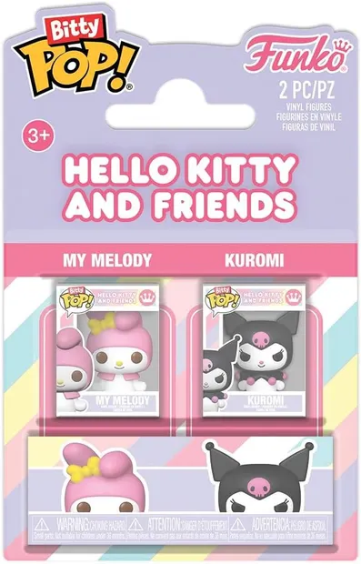 Set 2 figurine My Melody & Kuromi - Hello Kitty & Friends - Bitty Pop! - Funko