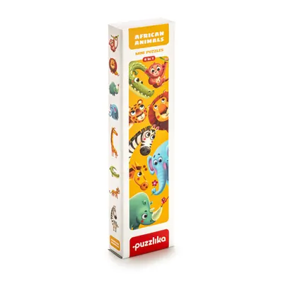 Puzzle din lemn, Cubika, Animale din safari, 16 piese