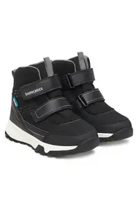 Ghete sport baieti - piele ecologica - negru