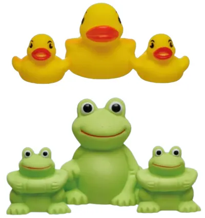 Jucării de baie Vital Baby – Broscuțe și rățuște, sortiment