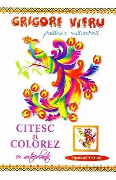 Citesc si colorez cu autocolante: Pasarea maiastra