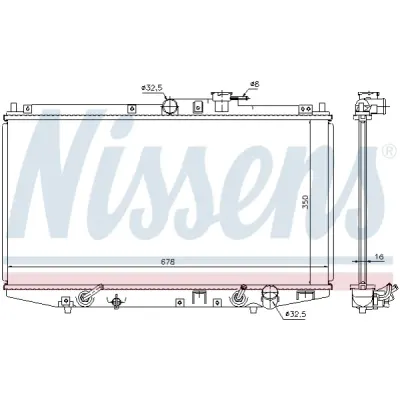 Radiator, racire motor NISSENS 68117
