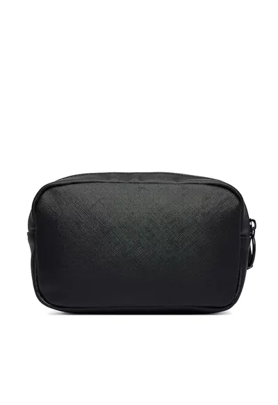 Saszetka barbati - piele ecologica - negru - One Size INTL