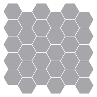 vidaXL Placă hexagonală 10 buc. Gri 30 x 30 cm Poliuretan și PET