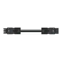 pre-assembled interconnecting cable; Eca; Socket/plug; 3-pole; Cod. A; H05VV-F 3G 1.5 mm²; 2 m; 1,50 mm²; white