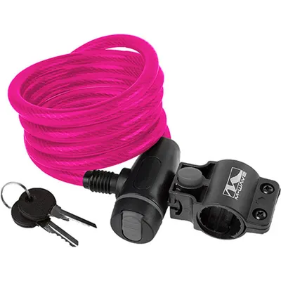 Antifurt cu Cheie M-WAVE "S 10.18" Roz