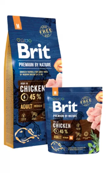 Brit Premium By Nature Adult M - 3-kg