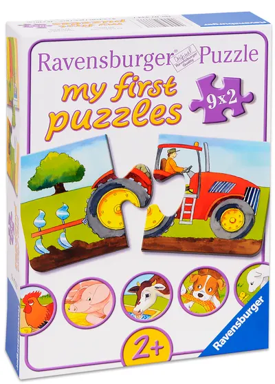 Puzzle Ravensburger din 9 x 2 piese - La tara