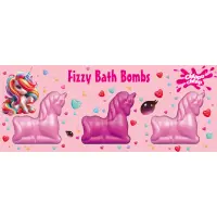 Chlapu Chlap Unicorn Bombe efervescente de baie pentru copii 3x70 g