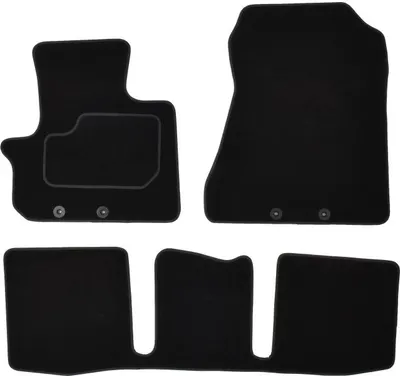 Covorase auto (set, velur, 3 bucati, culoare negru) TOYOTA IQ intre 2009-2015