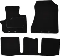 Covorase auto (set, velur, 3 bucati, culoare negru) TOYOTA IQ intre 2009-2015