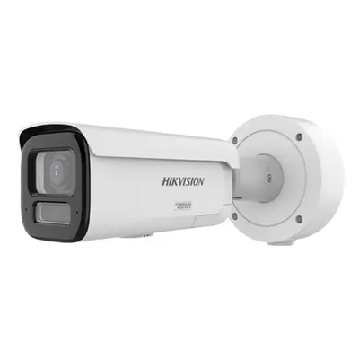 Camera supraveghere exterior IP cu iluminare duala Hikvision ColorVu DS-2CD2687G3-LIZS2UY/SL, 8 MP, 2.8 - 12 mm, motorizat, IR / lumina alba 60 m, slot card, microfon si difuzor, anti-coroziune, sirena, lumina stroboscopica, PoE