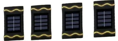 Set 4 lampi solare decorative de perete 4Led