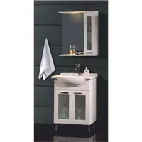 Set mobilier baie Venus 3 piese alb 65 cm