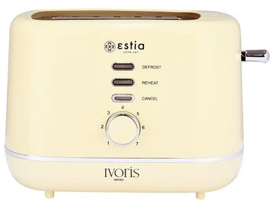Prăjitor de pâine Estia - Ivoris, 850W, 7 viteze, crem