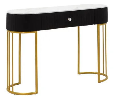 Mauro Ferretti Consola Montpellier Neagra cm 100X43X74 | Aosom Romania