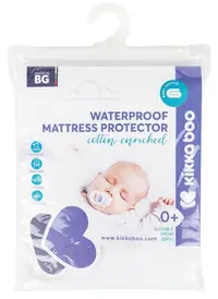 Protecție pentru saltea cu elastic KikkaBoo - Pentru mini pătuț bebeluș, 80 х 50 cm