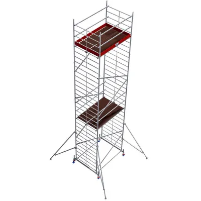 Schela Protec XXL 1,2 x 2m, aluminiu, inaltime lucru 9,3m, inaltime max. platforma 7,3m