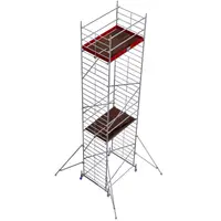 Schela Protec XXL 1,2 x 2m, aluminiu, inaltime lucru 9,3m, inaltime max. platforma 7,3m