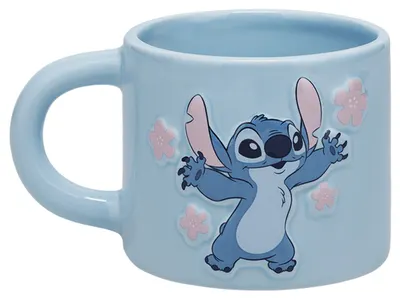 Cană 3D Paladone Disney: Lilo & Stitch - Stitch with Flowers