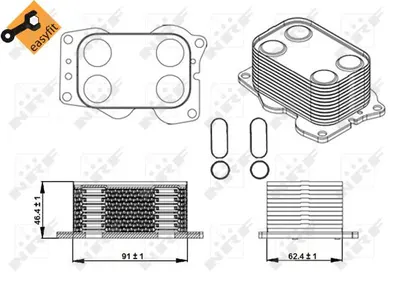 Termoflot Radiator Ulei (cu Garnitura) Volvo C30, C70 Ii, S40 Ii, S80 Ii, V50; Citroen C4, C4 Grand Picasso I, C4 I, C4 Ii, C4 Picasso I, C5 Iii, C8, Ds4, Ds5, Jumpy; Fiat Scudo, Ulysse; Ford C-Max 2.