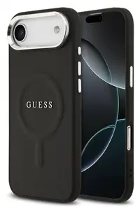 Husă Guess - Saffiano, iPhone Air, MagSafe, negru