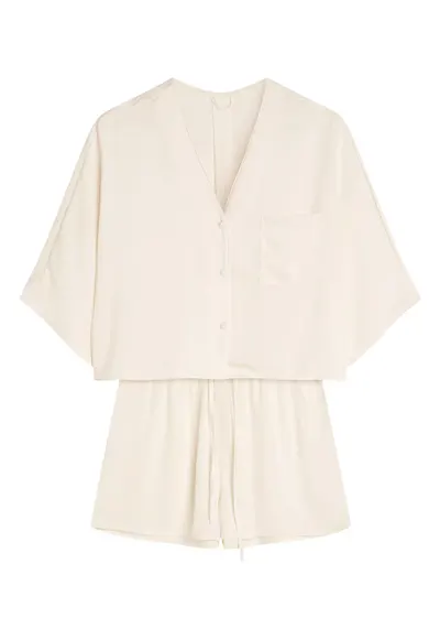 Pijama dama Rhone crem - Geometric