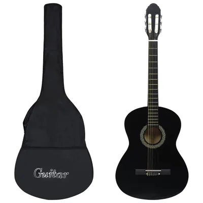 Gossi set de chitara clasica incepatori, 12 piese, negru, 4/4 39